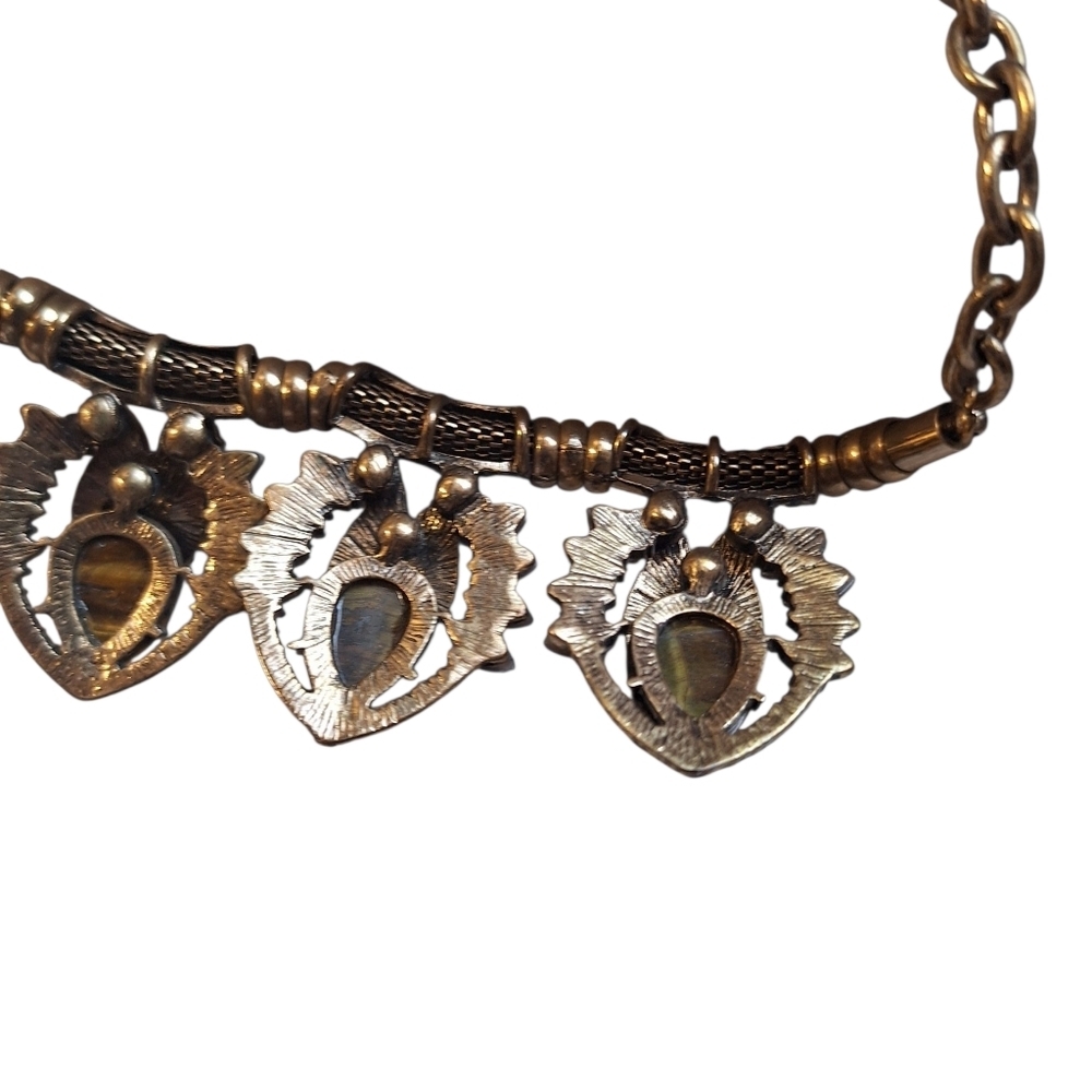 Stunning Statement Necklace Southwestern Vibes Boho Hippie Cowgirl Native READ - Picture 4 of 6